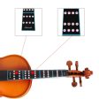 Maxbell 1 8 Violin Fretboard Position Sticker Fiddle Finger Chart for Students on Sale