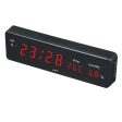 Maxbell Led Digital Alarm Clock Temperature Humidity Display Wall Clock  Red Cheap