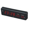 Maxbell Led Digital Alarm Clock Temperature Humidity Display Wall Clock  Red Cheap