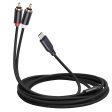 Maxbell Type C to Dual Cable Audio for Audio Equipment Phones Recorders 2M Fashion