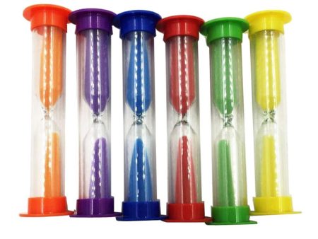 Maxbell 6pcs Kitchen Cooking Baking Sand Timer Set Reading Hourglass  3 Minutes Online Sale