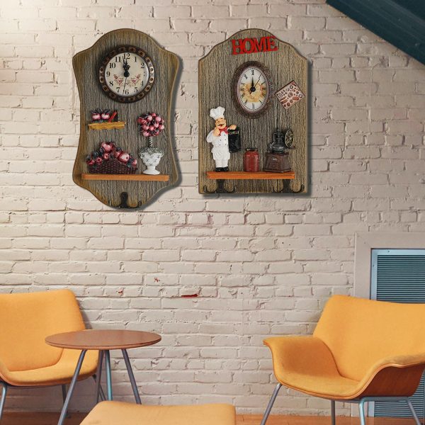 European Style Wall Clock Decorative Collectable Hanging for Dorm Home GZ-014 Supply